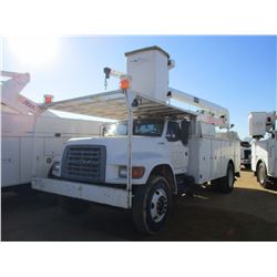 1998 FORD F SERIES BUCKET TRUCK, VIN/SN:1FDYF80C1WVA06309 - S/A, DIESEL ENGINE, A/T, 35,000# GVWR, R