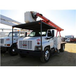 2003 GMC C6500 BUCKET TRUCK, VIN/SN:1GDJ6J1353F511749 - S/A, DURAMAX DIESEL ENGINE, 7 SPD TRANS, ALT