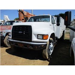 1998 FORD F SERIES SERVICE TRUCK, VIN/SN:1FDXF80C8WVA24236 - CUMMINS 5.9 LTR ENGINE, 6 SPEED TRANS, 