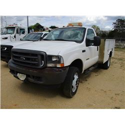 2004 FORD F450 SERVICE TRUCK, VIN/SN:1FDXF46P34EC56596 - S/A, FORD POWERSTROKE DIESEL ENGINE, A/T, K