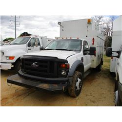2009 FORD F550 SERVICE TRUCK, VIN/SN:1FDAF56R29EB04698 - S/A, FORD DIESEL ENGINE, AUTO TRANS, ALTEC 