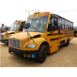 2007 THOMAS SCHOOL BUS, VIN/SN:4UZABRCS27CX81480 - 24 PASSENGER, A/C, A/T, ODOMETER READING 130,194 