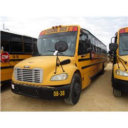 2008 THOMAS SCHOOL BUS, VIN/SN:4UZABRCS68CY48292 - 73 PASSENGER, A/T, A/C, ODOMETER READING 160,956 