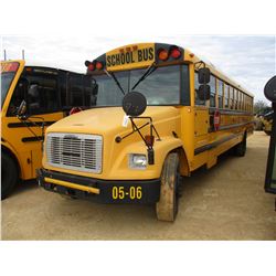 2005 FREIGHTLINER SCHOOL BUS, VIN/SN:4UZAAXCSX5CN87378 - 73 PASSENGER, A/T, A/C, ODOMETER READING 18