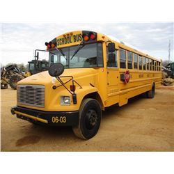 2006 FREIGHTLINER SCHOOL BUS, VIN/SN:4UZAAXCSX6CU72538 - 73 PASSENGER, A/T, A/C, ODOMETER READING 20