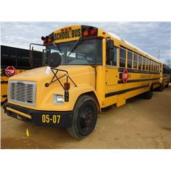 2005 FREIGHTLINER SCHOOL BUS, VIN/SN:4UZAAXCS15CN87379 - 73 PASSENGER, A/T, A/C, ODOMETER READING 21