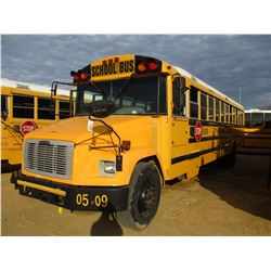 2005 FREIGHTLINER SCHOOL BUS, VIN/SN:4UZAAXCSX5CN87381 - 73 PASSENGER, A/T, A/C, ODOMETER READING 18
