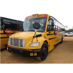 2008 THOMAS SCHOOL BUS, VIN/SN:4UZABRCS28CY48290 - 49 PASSENGER, A/T, A/C, ODOMETER READING 108,325 