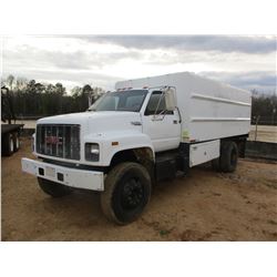 1993 GMC TOP KICK, VIN/SN:1GD17H2P2PJ510834 -S/A, 356 GAS ENGINE, 5 SPEED MANUAL, ENCLOSE DUMP BED (