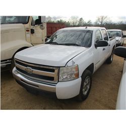 2009 CHEVROLET SILVERADO CREW CAB, VIN/SN:3GCEK23M89G275022 - 4X4, V8 GAS ENGINE, AUTO (DOES NOT OPE