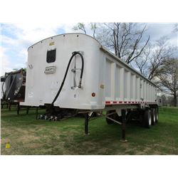 2006 EAST ALUMINUM DUMP TRAILER, VIN/SN:1E1F93826RG37265 - 32' LENGTH, TARP, TRI-AXLE, LIFT 3RD AXLE