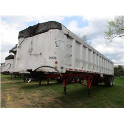 1997 EAST ALUMINUM DUMP TRAILER, VIN/SN:1E1F9U280VRB22506 - T/A, 26'L, 96"W, 11R24.5 TIRES ON ALUMIN