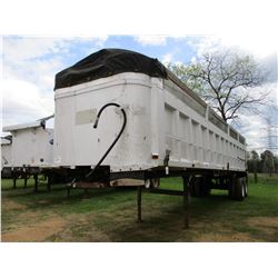 1986 CMC DUMP TRAILER, VIN/SN:1A9A1EP26G11A9322 T/A, FRAMELESS, ALUMINUM, 36 FT, 11R24.5 TIRES