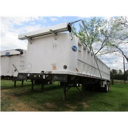 2007 RHODES A53454-2 DUMP TRAILER, VIN/SN:1A9AD34267P432006 - T/A, ALUM, 34' LENGTH, FRAME TYPE, AIR