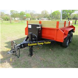 CUSTOM HYDRAULIC DUMP TRAILER FRAME VIN/SN:OBL - T/A, 9', 9.50R16.5 TIRES