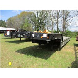 1998 LINOLN LANDOLL 327 LOWBOY TRAILER, - T/A, SLIDING AXLE, 53' X 102", MOTOR GRADER RAMPS, WINCH, 