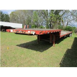 1985 TRANSCRAFT STEP DECK TRAILER, VIN/SN:1TTE48208F1026763 - 48', T/A, SPREAD AXLE, 255/70R22.5 TIR