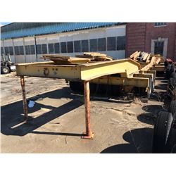 1975 TALBERT 600 TON HUD STEERING DOLLIES, 10.00R15 TIRES, WISCONSIN ENGINE TO RUN HUD STEERING (SOL