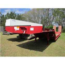 2005 PITTS LB50-26 LOWBOY TRAILER, VIN/SN:5JYLB50385P051454 - TRI-AXLE, 53'X 102", DOVETAIL, HYD RAM
