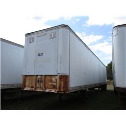 1991 TRAILMOBILE VAN TRAILER, VIN/SN:1PT01JAH6M9001152 - T/A, 53', 295/75R22.5 TIRES