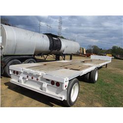 STEPDECK TRAILER, - T/A, SPREAD AXLE, 50' LENGTH, 104" WIDE, 255/70R22.5 TIRES