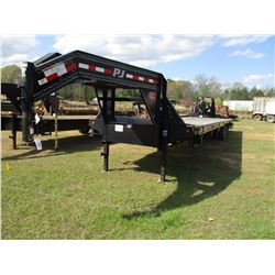 2015 PJ TRAILER GOOSENECK TRAILER, VIN/SN:4P5FY4023F1228479 - T/A, 25,000#, 8'X30' DECK, 10' HYD BEA