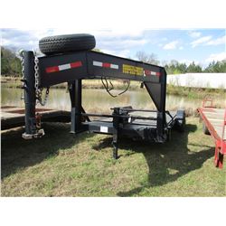 2015 BAGGETTS TRAILER CONNECTI GOOSENECK TRAILER, VIN/SN:5WPB3FG2FP002853 - 10,000#, 7'X20' DECK, HY