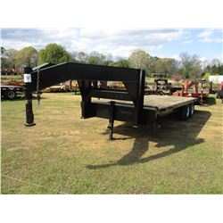 SHOPBUILT GOOSENECK TRAILER, - T/A, 24' LENGTH, 96" WIDTH, 235/85R16 TIRES