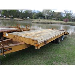 1987 CREEKSIDE BOAZ/ LOWBED TAG TRAILER, VIN/SN:142102621HAD80163 - T/A 22' LENGTH, 96" WIDTH, DOVET