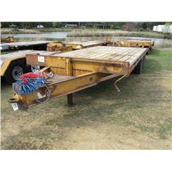 1998 FED YELLOW P2322DT-A TAG TRAILER, VIN/SN:4MNDP2320V0000347 - T/A, 12 TON, 8'X18' DECK, 5' BEAVE