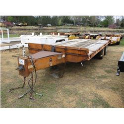 1999 HEAVY DUTY DPV23DA TAG TRAILER, VIN/SN:42EDPHT2XX1001000 - T/A, 8'X18' DECK, 5' DOVETAIL, 5' FL