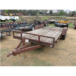 UTILITY TRAILER, - T/A, 7' X 20' DECK, 235/80R16 TIRES