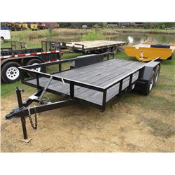TAG TRAILER, T/A, 6.5' X 16', 225/75R15 TIRES
