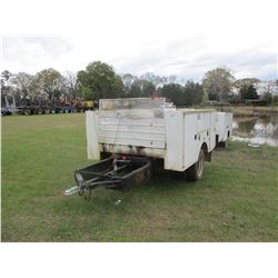 SHOPBUILT TRAILER W/SERVICE BODY, - 255/70R19.5 TIRES