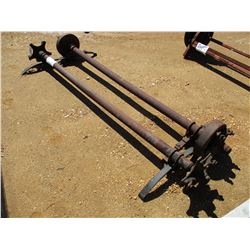 (2) TRAILER AXLES