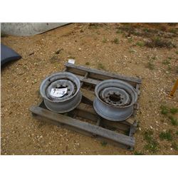 (2) STEEL TRUCK RIMS