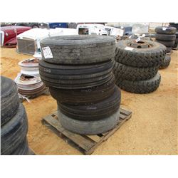 (5) 295/75R22.5 TIRES