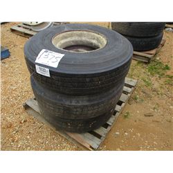 (3) 11R17.5 TIRES & RIMS