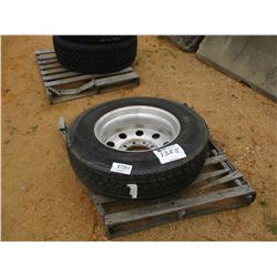 285/75R24.5 TIRE W/ALUMINUM RIM