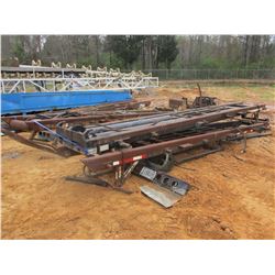 (4) ROLL OFF TRUCK FRAMES & 3 HYD TANKS W/PUMPS