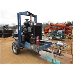 PRIME AIRE 6" PUMP W/JOHN DEERE DIESEL ENGINE, MOUNTED ON S/A TRAILER (UTILITY COMPANY OWNED)
