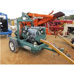 PIONEER WATER PUMP, - 6", DEUTZ DIESEL ENGINE, TRAILER MOUNTED, METER READING 2,539 HOURS