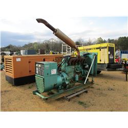 ONAN 115 ELECTRIC GENERATOR SET, - WA-15R/13G W/WAUKESHA NATURAL GAS ENGINE, SKID MOUNTED