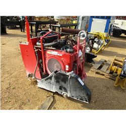 DIAMOND CORE CUT CC3700 36" MAX BLADE WISCONSIN GAS ENGINE, METER READING 345 HOURS