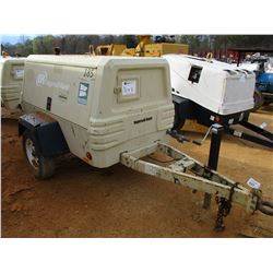 INGERSOLL-RAND 185 AIR COMPRESSOR, - JOHN DEERE DIESEL ENGINE, METER READING 1,636 HOURS