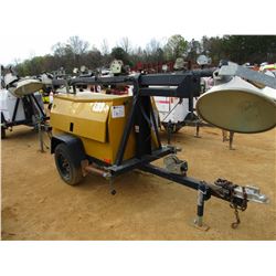 WACKER LT4 LIGHT PLANT/GENERATOR, - DIESEL ENGINE, METER READING 2,899 HOURS