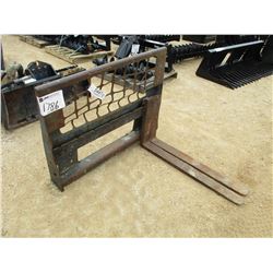 FORK ATTACHMENT, FIT SKID STEER LOADER