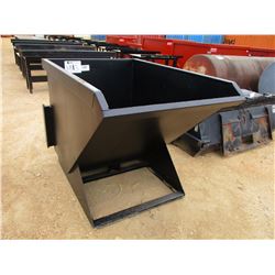 1.5 CUBIC YARD TRASH HOPPER (MOUNTS TO SKID STEER)