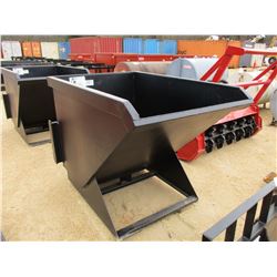 1.5 CUBIC YARD TRASH HOPPER (MOUNTS TO SKID STEER)