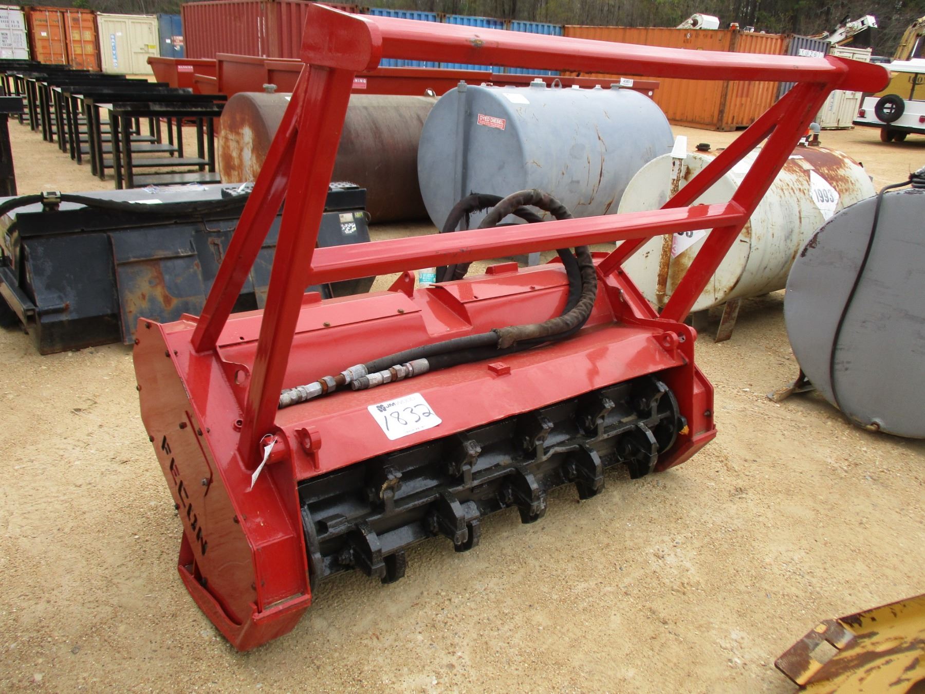 FECON 74" MULCHER ATTACHMENT, FITS SKID STEER LOADER